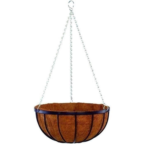 Sospensione+cocco - GARDEN ID Georgain - 35 H19 cm - Fibra di cocco premium - Struttura solida - Profonda per lo sviluppo delle piante