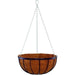 Sospensione+cocco - GARDEN ID Georgain - 35 H19 cm - Fibra di cocco premium - Struttura solida - Profonda per lo sviluppo delle piante