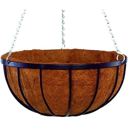 Sospensione+cocco - GARDEN ID Georgain - 35 H19 cm - Fibra di cocco premium - Struttura solida - Profonda per lo sviluppo delle piante