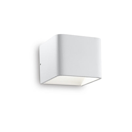 Applique Moderna Click Metallo Bianco Led 5,5W 3000K Luce Calda