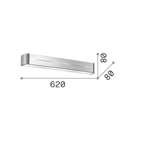 Applique Moderna Posta Metallo Bianco 4 Luci E14