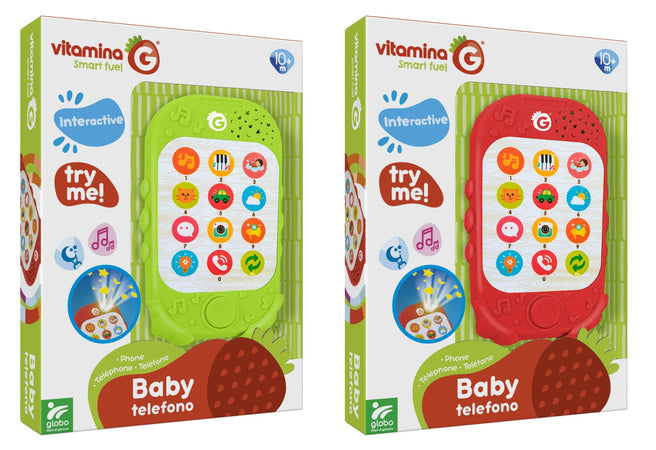 Telefono Cellulare con Luci e Suoni 2 Colori