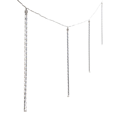 Catena 10 tubi luminosi 480 led per decorazioni Natalizie luce fredda