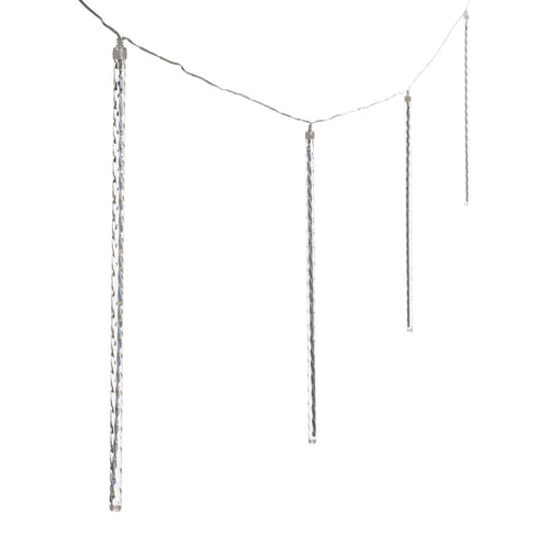 Catena 10 tubi luminosi 480 led per decorazioni Natalizie luce fredda