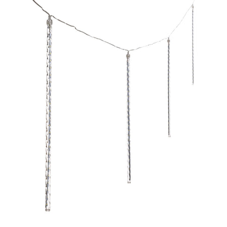 Catena 10 tubi luminosi 480 led per decorazioni Natalizie luce fredda