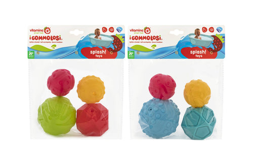 Gommolosi Palle/Forme Geometriche 4 Pezzi 2 Assortimenti