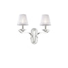 Applique Classica Pegaso Metallo Bianco 2 Luci E14