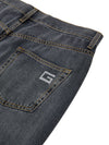 Gucci Pantaloni in Denim Scuro Regular Fit da donna