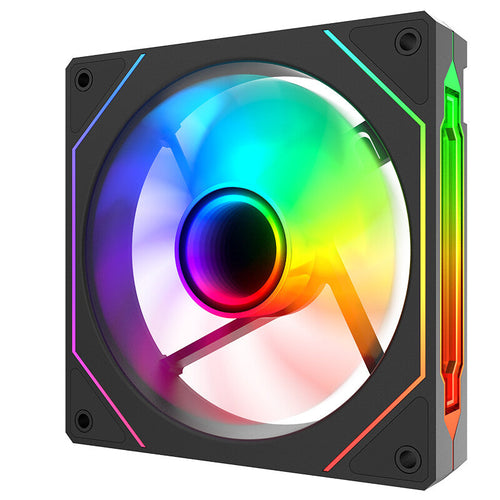 Ventola REVERSE per case INFINITY Black - 12cm - ARGB Sync 5V 3pin - 4pin PWM - BULK