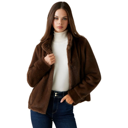 Guess giacca in pelliccia sintetica LUNA W5BL64 W3920 F18S