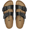 Birkenstock ciabatta Arizona hiny lizard black, Birko Flor Embossed 1027835 Ciabatte Birkenstock