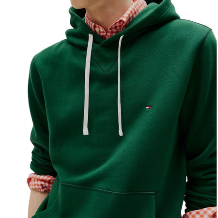 Tommy hilfiger felpa verde con cappuccio MW0MW39997L6K