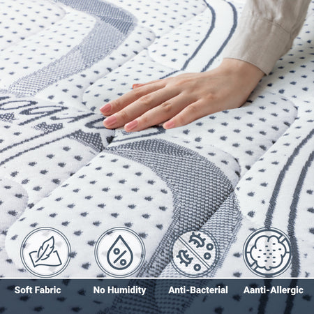 Materasso Memory Foam Extra Size CARBON | Altezza 22 cm | Made in Italy