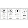 06033144 Ruota 12 con copertone grigio ed inserto antiforo