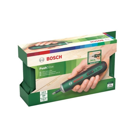 Cacciavite a batteria BOSCH PushDrive - Batteria agli ioni di litio