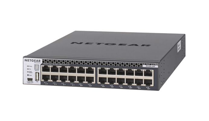 Netgear m4300-24x gestito l3 10g ethernet (100/1000/10000) 1u nero - 122120