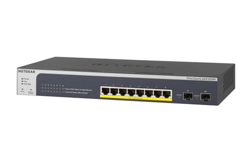 Netgear gs510tpp gestito l2/l3/l4 gigabit ethernet (10/100/1000) supporto power over ethernet (poe) nero - GS510TPP-100EUS
