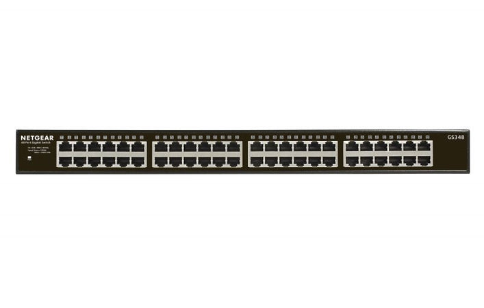 Netgear gs348 non gestito gigabit ethernet (10/100/1000) 1u nero - NETNE000099