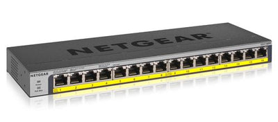 Netgear gs116pp non gestito gigabit ethernet (10/100/1000) supporto power over ethernet (poe) nero - GS116PP-100EUS
