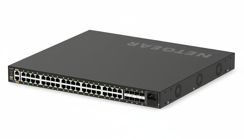 Netgear gsm4248p-100eus switch di rete gestito l2/l3/l4 gigabit ethernet (10/100/1000) supporto power over ethernet (poe) nero - 130815