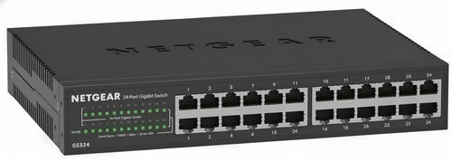 Netgear gs324 non gestito gigabit ethernet (10/100/1000) nero - GS324-200EUS