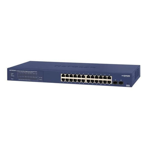 Netgear gs724tp-300eus switch di rete gestito l2/l3/l4 gigabit ethernet (10/100/1000) supporto power over ethernet (poe) blu