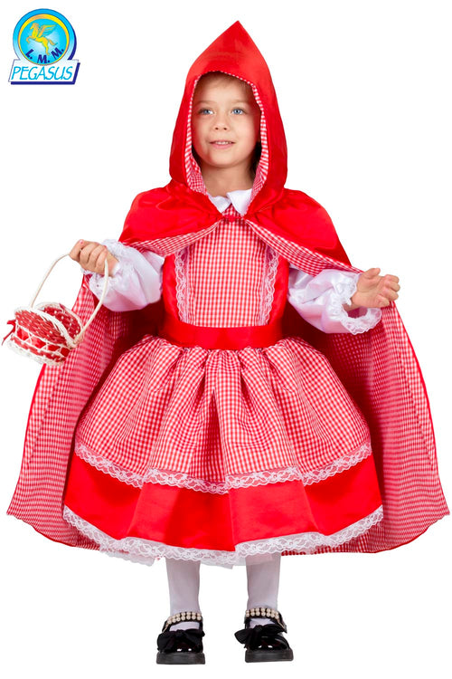 COSTUME CARNEVALE CAPPUCCETTO ROSSO DALLA 3° ALLA 5° - PEGASUS 0609