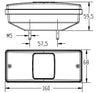 Fanale posteriore dx/sx 158x60x68mm adatabile a fiat 5170315