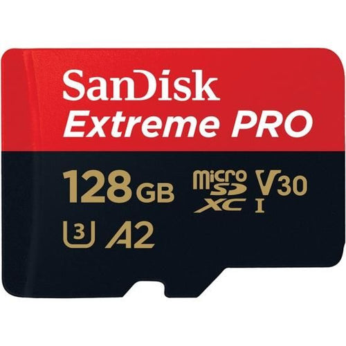 128gb extreme pro microsdxc 170mbs a2 v30 uhs-i u3 - SDSQXCY-128G-GN6MA