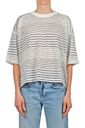 ROBERTO COLLINA Roberto Collina - T-shirt - 450001 - Ecru/Navy da donna