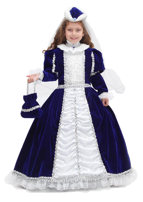 COSTUME CARNEVALE IMPERATRICE BAMBINA DA 3 A 6 ANNI - PEGASUS COD. 0640