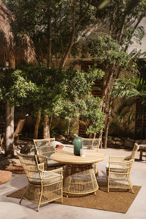 Tavolo "Adelma" in alluminio 110 cm