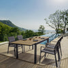 Tavolo allungabile Elias in alluminio e polywood da esterno per giardino 200 cm