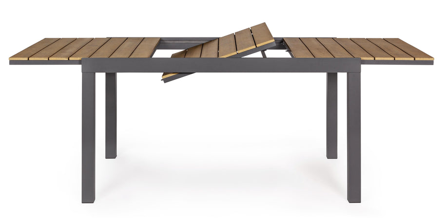 Tavolo allungabile "Elias" in alluminio e polywood da esterno per giardino 200 cm