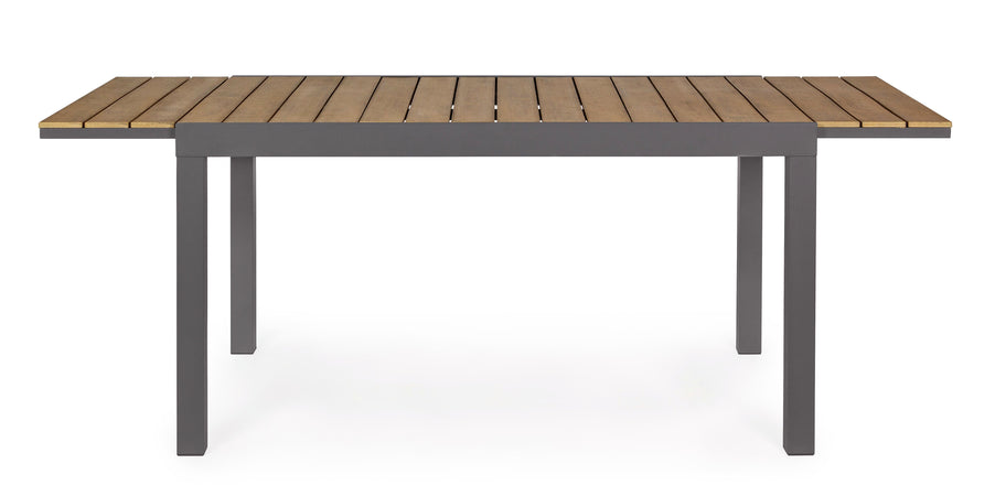 Tavolo allungabile "Elias" in alluminio e polywood da esterno per giardino 200 cm