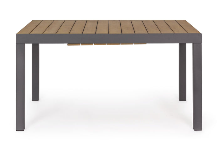 Tavolo allungabile "Elias" in alluminio e polywood da esterno per giardino 200 cm