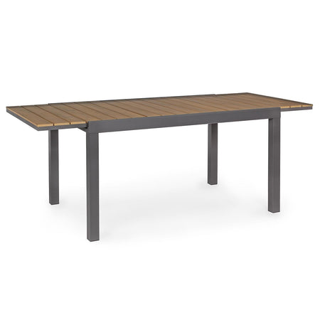 Tavolo allungabile "Elias" in alluminio e polywood da esterno per giardino 200 cm