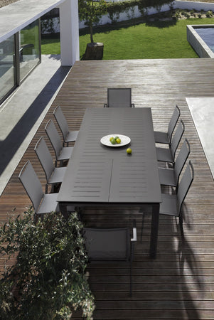 Tavolo allungabile "Konnor" in alluminio verniciato da esterno per giardino e veranda 160/240 cm