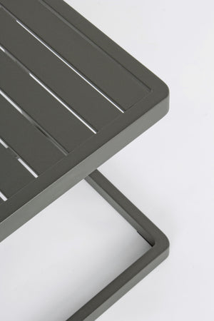 Tavolino da caffe "Konnor " per lettino da esterno e giardino 40 cm in alluminio