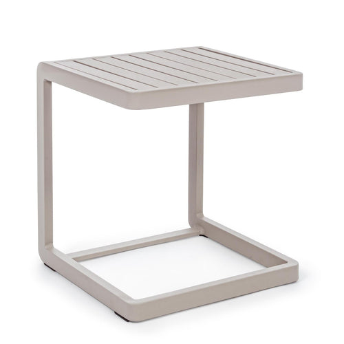 Tavolino da caffe Konnor  per lettino da esterno e giardino 40 cm in alluminio