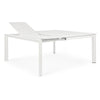 Tavolo allungabile Konnor in alluminio da esterno 160x110/160 per giardino e veranda