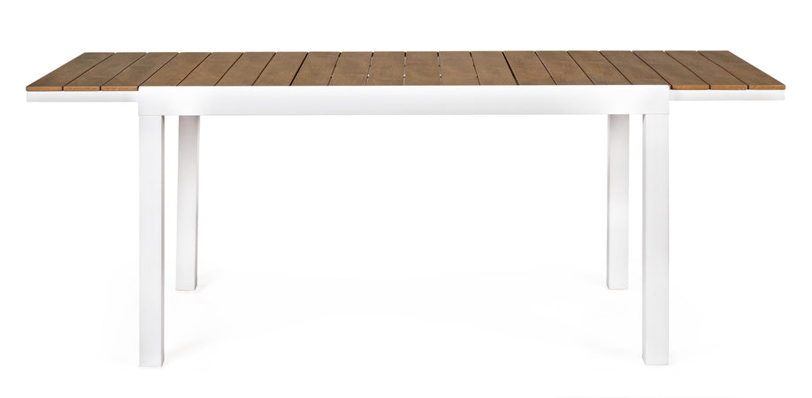 Tavolo allungabile "Elias" in alluminio e polywood da esterno per giardino 200 cm