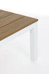 Salottino angolare da giardino Kubik in alluminio antiruggine e polywood per giardino e veranda