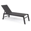 Lettino prendisole in alluminio Summer con ruote per piscina e giardino
