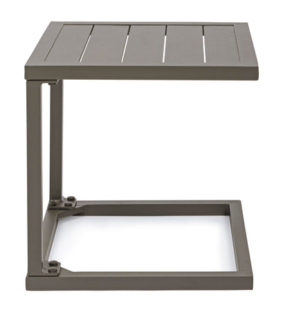 Tavolino da caffe "Hilde" per lettino da esterno e giardino 40 cm in alluminio