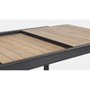 Tavolo allungabile Al Delmar in alluminio verniciato e legno di acacia da esterno per giardino e veranda 160/240 cm