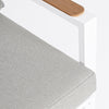 Salottino moderno Ernst in alluminio e polywood da giardino e veranda