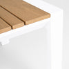 Salottino moderno Ernst in alluminio e polywood da giardino e veranda