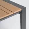 Salottino moderno Ernst in alluminio e polywood da giardino e veranda