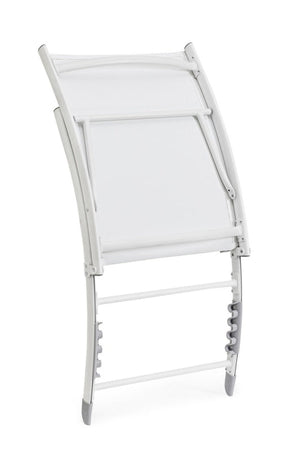 Poltrona Lounge reclinabile "Taylor" struttura in alluminio, da 53 x 166.5 x 90 cm